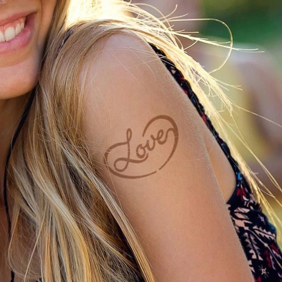 Conscious Ink Temporary Manifestation Tattoos 4 packs Love Yourself Be Free - Picture 7 of 13